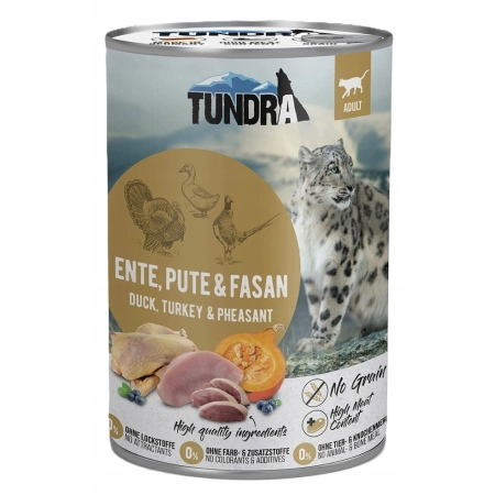 Tundra Cat Kaczka, indyk i bażant 400g